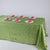 Apple Green - 90 x 156 inch Pintuck Rectangle Tablecloths FuzzyFabric - Wholesale Ribbons, Tulle Fabric, Wreath Deco Mesh Supplies