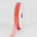 Orange Corsage Ribbon - 3/8 Inch x 50 Yards FuzzyFabric - Wholesale Ribbons, Tulle Fabric, Wreath Deco Mesh Supplies