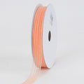 Peach Corsage Ribbon - ( W: 5/8 Inch | L: 50 Yards ) FuzzyFabric - Wholesale Ribbons, Tulle Fabric, Wreath Deco Mesh Supplies