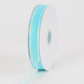 Aqua Blue Corsage Ribbon - ( W: 5/8 Inch | L: 50 Yards ) FuzzyFabric - Wholesale Ribbons, Tulle Fabric, Wreath Deco Mesh Supplies