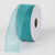 Teal - Organza Ribbon Thin Wire Edge - ( W: 5/8 inch | L: 25 Yards ) FuzzyFabric - Wholesale Ribbons, Tulle Fabric, Wreath Deco Mesh Supplies