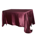 Burgundy - 60 x 126 inch Satin Rectangle Tablecloths FuzzyFabric - Wholesale Ribbons, Tulle Fabric, Wreath Deco Mesh Supplies