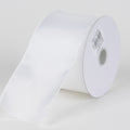 White - Wired Budget Satin Ribbon - ( W: 2-1/2 Inch | L: 10 Yards ) FuzzyFabric - Wholesale Ribbons, Tulle Fabric, Wreath Deco Mesh Supplies