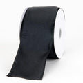 Black - Wired Budget Satin Ribbon - ( W: 1-1/2 Inch | L: 10 Yards ) FuzzyFabric - Wholesale Ribbons, Tulle Fabric, Wreath Deco Mesh Supplies