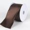 Chocolate Brown - Wired Budget Satin Ribbon - ( W: 2-1/2 Inch | L: 10 Yards ) FuzzyFabric - Wholesale Ribbons, Tulle Fabric, Wreath Deco Mesh Supplies