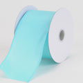 Aqua Blue - Wired Budget Satin Ribbon - ( W: 2-1/2 Inch | L: 10 Yards ) FuzzyFabric - Wholesale Ribbons, Tulle Fabric, Wreath Deco Mesh Supplies