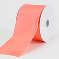 Coral - Wired Budget Satin Ribbon - ( W: 2-1/2 Inch | L: 10 Yards ) FuzzyFabric - Wholesale Ribbons, Tulle Fabric, Wreath Deco Mesh Supplies