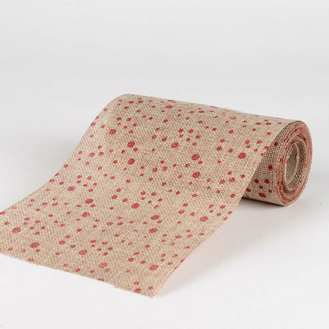 Natural -  Faux Burlap Roll ( W: 6 inch | L: 5 Yards ) - 960240RE FuzzyFabric - Wholesale Ribbons, Tulle Fabric, Wreath Deco Mesh Supplies