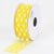 Daffodil - Organza Ribbon Polka Dot - ( W: 1-1/2 Inch | L: 25 Yards ) FuzzyFabric - Wholesale Ribbons, Tulle Fabric, Wreath Deco Mesh Supplies