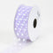 Lavender - Organza Ribbon Polka Dot - ( W: 1-1/2 Inch | L: 25 Yards ) FuzzyFabric - Wholesale Ribbons, Tulle Fabric, Wreath Deco Mesh Supplies