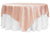 Blush - 60 x 60 Inch Satin Square Table Overlays FuzzyFabric - Wholesale Ribbons, Tulle Fabric, Wreath Deco Mesh Supplies