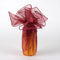 Organza Wrapper with Cord - Burgundy FuzzyFabric - Wholesale Ribbons, Tulle Fabric, Wreath Deco Mesh Supplies