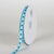 Turquoise with Brown Dots Grosgrain Ribbon Polka Dot - ( W: 3/8 inch | L: 50 Yards ) FuzzyFabric - Wholesale Ribbons, Tulle Fabric, Wreath Deco Mesh Supplies