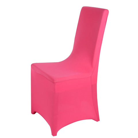 Fuchsia - Spandex Banquet Chair Cover FuzzyFabric - Wholesale Ribbons, Tulle Fabric, Wreath Deco Mesh Supplies