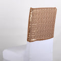Gold Duchess Sequin Chair Top Covers FuzzyFabric - Wholesale Ribbons, Tulle Fabric, Wreath Deco Mesh Supplies