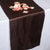 Chocolate Brown - 12 x 108 inch Satin Table Runner FuzzyFabric - Wholesale Ribbons, Tulle Fabric, Wreath Deco Mesh Supplies