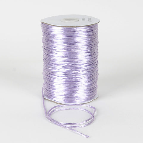 Lavender - Satin Rat Tail Cord ( 2mm x 200 Yards ) FuzzyFabric - Wholesale Ribbons, Tulle Fabric, Wreath Deco Mesh Supplies