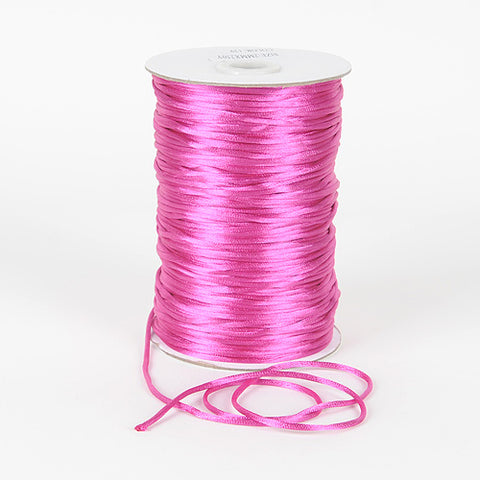 Azalea - Satin Rat Tail Cord ( 2mm x 200 Yards ) FuzzyFabric - Wholesale Ribbons, Tulle Fabric, Wreath Deco Mesh Supplies