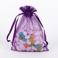 Plum - Organza Bags - ( 5 x 6.5-7 Inch - 10 Bags ) FuzzyFabric - Wholesale Ribbons, Tulle Fabric, Wreath Deco Mesh Supplies