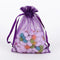 Plum - Organza Bags - ( 6 x 9 Inch - 10 Bags ) FuzzyFabric - Wholesale Ribbons, Tulle Fabric, Wreath Deco Mesh Supplies