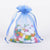 Smoke Blue - Organza Bags - ( 5 x 6.5-7 Inch - 10 Bags ) FuzzyFabric - Wholesale Ribbons, Tulle Fabric, Wreath Deco Mesh Supplies