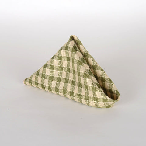 Dark Green - Checkered / Plaid Table Napkins ( 4 Pieces ) FuzzyFabric - Wholesale Ribbons, Tulle Fabric, Wreath Deco Mesh Supplies