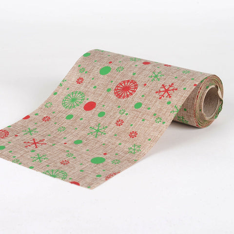 Natural -  Faux Burlap Roll ( W: 6 inch | L: 5 Yards ) - 960527GO FuzzyFabric - Wholesale Ribbons, Tulle Fabric, Wreath Deco Mesh Supplies