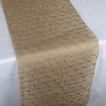Shiny Dots Faux Burlap Jute Table Runner ( 14 inch x 108 inches ) FuzzyFabric - Wholesale Ribbons, Tulle Fabric, Wreath Deco Mesh Supplies