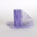 Purple - Wavy Glitter Tulle Roll - ( W: 6 Inch | L: 10 Yards ) FuzzyFabric - Wholesale Ribbons, Tulle Fabric, Wreath Deco Mesh Supplies