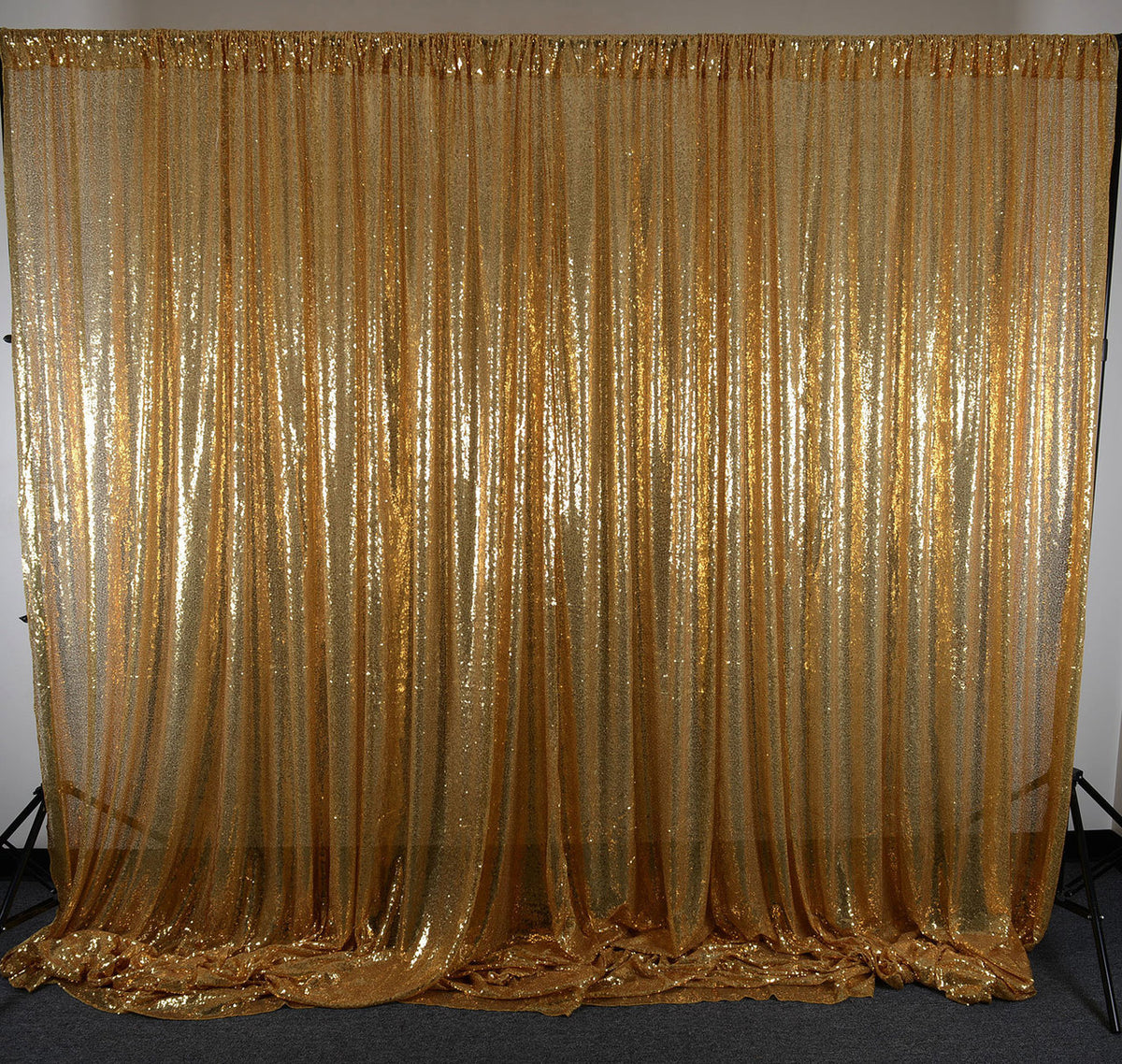 Gold Sequin Backdrop Curtain 20Ft x 10Ft