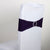 Spandex Chair Sash with Buckle - Plum  5 pieces FuzzyFabric - Wholesale Ribbons, Tulle Fabric, Wreath Deco Mesh Supplies