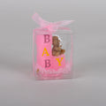 Baby Blocks Candle - Pink FuzzyFabric - Wholesale Ribbons, Tulle Fabric, Wreath Deco Mesh Supplies