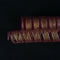 Burgundy - Deco Mesh Eyelash Metallic Stripes (10 Inch x 10 Yards) FuzzyFabric - Wholesale Ribbons, Tulle Fabric, Wreath Deco Mesh Supplies