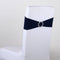Spandex Chair Sash with Buckle - Navy Blue  5 pieces FuzzyFabric - Wholesale Ribbons, Tulle Fabric, Wreath Deco Mesh Supplies