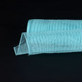 Aqua Blue - Deco Mesh Wrap Metallic Stripes ( 21 Inch x 10 Yards ) FuzzyFabric - Wholesale Ribbons, Tulle Fabric, Wreath Deco Mesh Supplies
