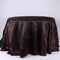 Chocolate Brown - 120 inch Pintuck Satin Round Tablecloths FuzzyFabric - Wholesale Ribbons, Tulle Fabric, Wreath Deco Mesh Supplies