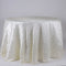 Ivory - 120 inch Pintuck Satin Round Tablecloths FuzzyFabric - Wholesale Ribbons, Tulle Fabric, Wreath Deco Mesh Supplies