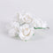 12 Paper Flowers White Paper Flowers (6x12) FuzzyFabric - Wholesale Ribbons, Tulle Fabric, Wreath Deco Mesh Supplies