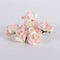 12 Paper Flowers Pink w. Ivory Paper Flowers (6x12) FuzzyFabric - Wholesale Ribbons, Tulle Fabric, Wreath Deco Mesh Supplies