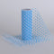 Turquoise - Swiss Color Dot Tulle Rolls ( W: 6 Inch | L: 10 Yards ) FuzzyFabric - Wholesale Ribbons, Tulle Fabric, Wreath Deco Mesh Supplies