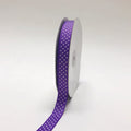 Light Purple with White Dots - Grosgrain Ribbon Swiss Dot - ( W: 5/8 Inch | L: 50 Yards ) FuzzyFabric - Wholesale Ribbons, Tulle Fabric, Wreath Deco Mesh Supplies