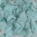 Aqua Blue - Silk Flower Petal ( 400 Petals ) FuzzyFabric - Wholesale Ribbons, Tulle Fabric, Wreath Deco Mesh Supplies