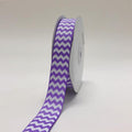 Lavender - Chevron Design Grosgrain Ribbon ( 7/8 inch | 25 Yards ) FuzzyFabric - Wholesale Ribbons, Tulle Fabric, Wreath Deco Mesh Supplies