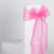 Fuchsia - 7 x 106 inch Lace Chair Sashes ( 5 Pieces ) FuzzyFabric - Wholesale Ribbons, Tulle Fabric, Wreath Deco Mesh Supplies