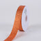 Orange Metallic Glitter Ribbon - ( W: 5/8 Inch | L: 25 Yards ) FuzzyFabric - Wholesale Ribbons, Tulle Fabric, Wreath Deco Mesh Supplies