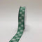 Emerald - Square Design Grosgrain Ribbon ( 7/8 inch | 25 Yards ) FuzzyFabric - Wholesale Ribbons, Tulle Fabric, Wreath Deco Mesh Supplies