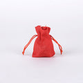5x7 inch - 6 bags Red Faux Burlap Bags FuzzyFabric - Wholesale Ribbons, Tulle Fabric, Wreath Deco Mesh Supplies