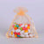Peach - Organza Bags - ( 6x15 Inch - 6 Bags ) FuzzyFabric - Wholesale Ribbons, Tulle Fabric, Wreath Deco Mesh Supplies