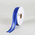 Royal Blue - Organza Check Edge Ribbon - ( W: 7/8 Inch | L: 25 Yards ) FuzzyFabric - Wholesale Ribbons, Tulle Fabric, Wreath Deco Mesh Supplies