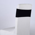 Black Spandex Chair Sashes FuzzyFabric - Wholesale Ribbons, Tulle Fabric, Wreath Deco Mesh Supplies